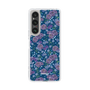 スリムプロテクションケース［ 日比谷花壇 - FloralSymphony - ネイビー ］