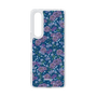 スリムプロテクションケース［ 日比谷花壇 - FloralSymphony - ネイビー ］