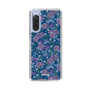 スリムプロテクションケース［ 日比谷花壇 - FloralSymphony - ネイビー ］