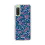 スリムプロテクションケース［ 日比谷花壇 - FloralSymphony - ネイビー ］