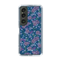 スリムプロテクションケース［ 日比谷花壇 - FloralSymphony - ネイビー ］