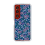 スリムプロテクションケース［ 日比谷花壇 - FloralSymphony - ネイビー ］