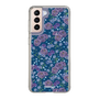 スリムプロテクションケース［ 日比谷花壇 - FloralSymphony - ネイビー ］
