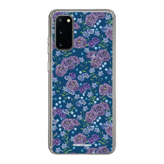 スリムプロテクションケース［ 日比谷花壇 - FloralSymphony - ネイビー ］