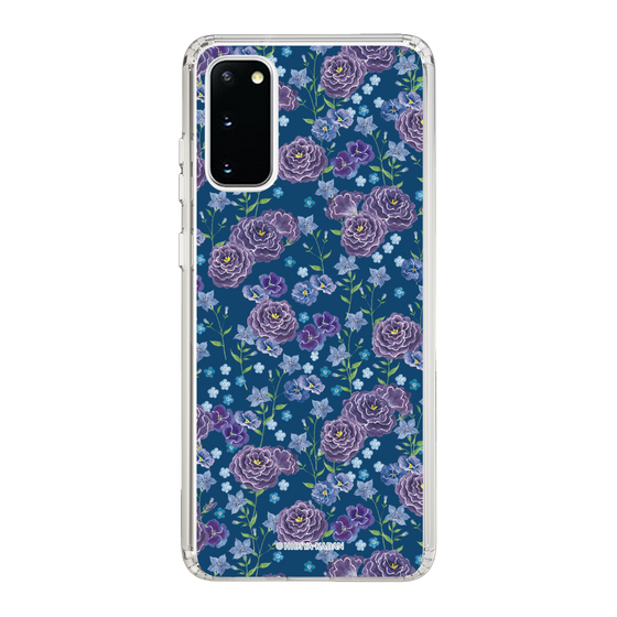 スリムプロテクションケース［ 日比谷花壇 - FloralSymphony - ネイビー ］