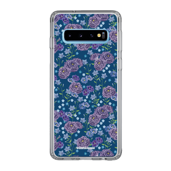 スリムプロテクションケース［ 日比谷花壇 - FloralSymphony - ネイビー ］