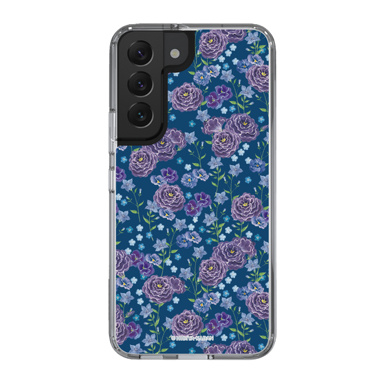 スリムプロテクションケース［ 日比谷花壇 - FloralSymphony - ネイビー ］