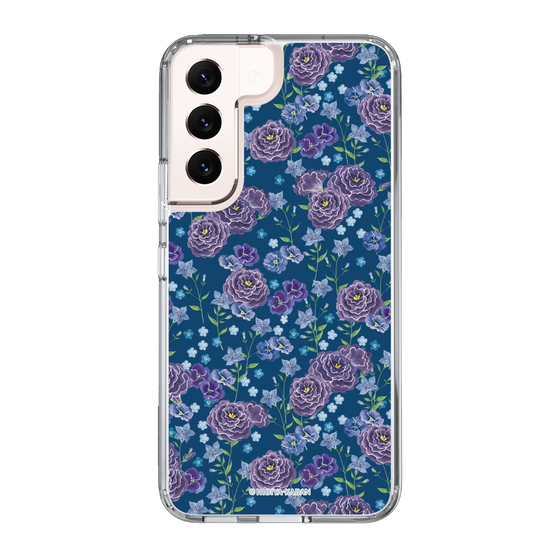 スリムプロテクションケース［ 日比谷花壇 - FloralSymphony - ネイビー ］