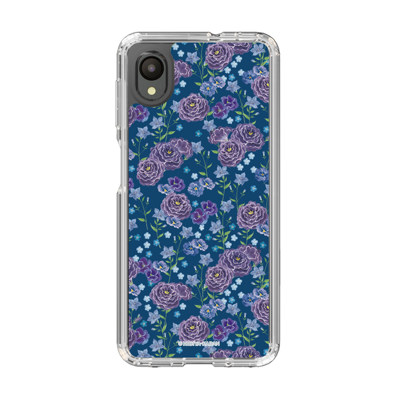 スリムプロテクションケース［ 日比谷花壇 - FloralSymphony - ネイビー ］