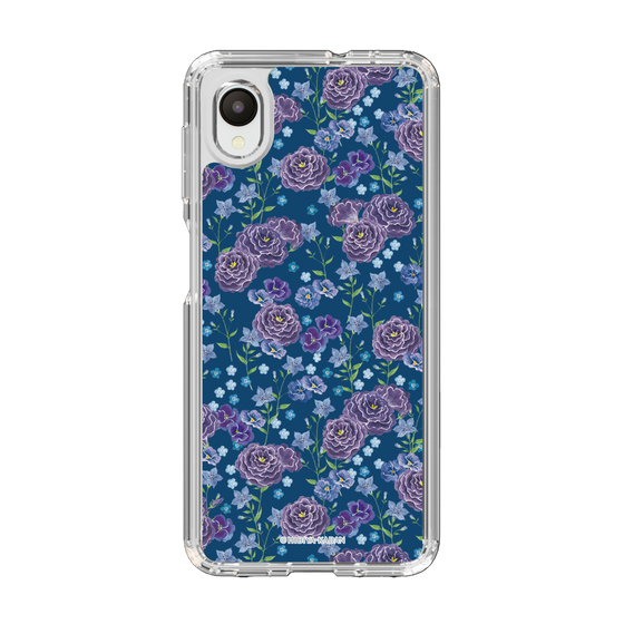 スリムプロテクションケース［ 日比谷花壇 - FloralSymphony - ネイビー ］
