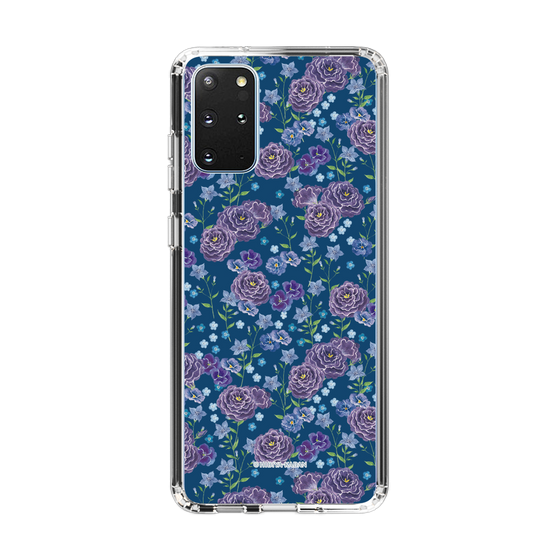 スリムプロテクションケース［ 日比谷花壇 - FloralSymphony - ネイビー ］