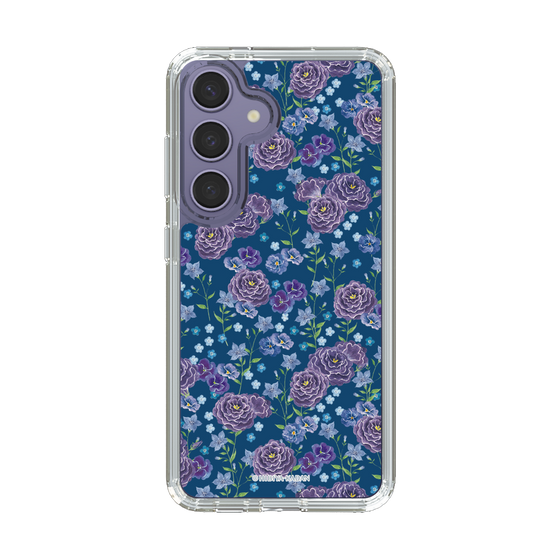 スリムプロテクションケース［ 日比谷花壇 - FloralSymphony - ネイビー ］