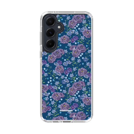 スリムプロテクションケース［ 日比谷花壇 - FloralSymphony - ネイビー ］