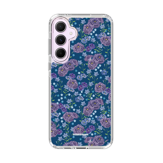 スリムプロテクションケース［ 日比谷花壇 - FloralSymphony - ネイビー ］