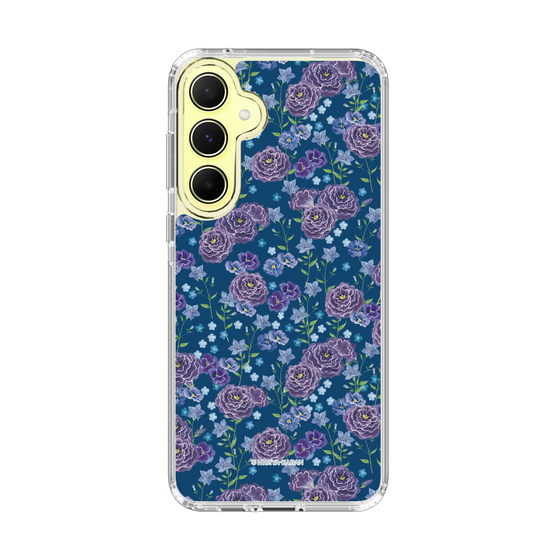 スリムプロテクションケース［ 日比谷花壇 - FloralSymphony - ネイビー ］