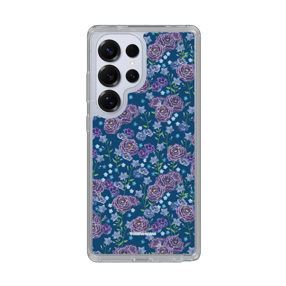 スリムプロテクションケース［ 日比谷花壇 - FloralSymphony - ネイビー ］