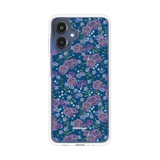 スリムプロテクションケース［ 日比谷花壇 - FloralSymphony - ネイビー ］