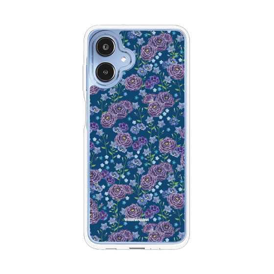 スリムプロテクションケース［ 日比谷花壇 - FloralSymphony - ネイビー ］