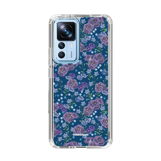スリムプロテクションケース［ 日比谷花壇 - FloralSymphony - ネイビー ］