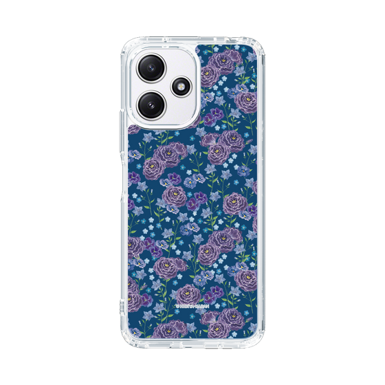 スリムプロテクションケース［ 日比谷花壇 - FloralSymphony - ネイビー ］