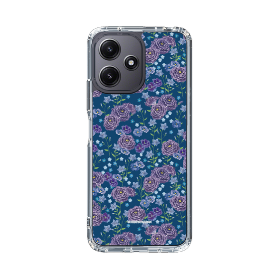 スリムプロテクションケース［ 日比谷花壇 - FloralSymphony - ネイビー ］