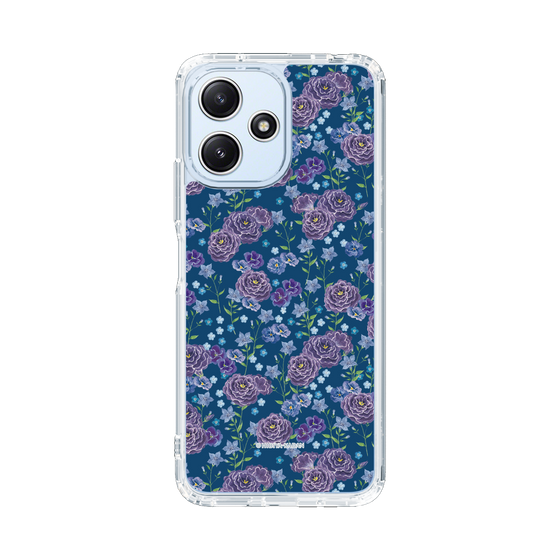 スリムプロテクションケース［ 日比谷花壇 - FloralSymphony - ネイビー ］