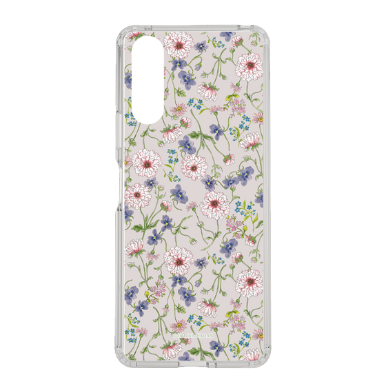 スリムプロテクションケース［ 日比谷花壇 - FloralSymphony - ベージュ ］
