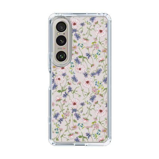 スリムプロテクションケース［ 日比谷花壇 - FloralSymphony - ベージュ ］