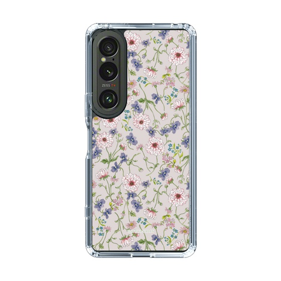 スリムプロテクションケース［ 日比谷花壇 - FloralSymphony - ベージュ ］
