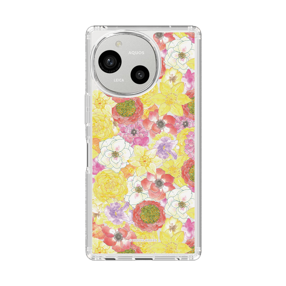 スリムプロテクションケース［ 日比谷花壇 - HarmonyinBloom - イエロー ］