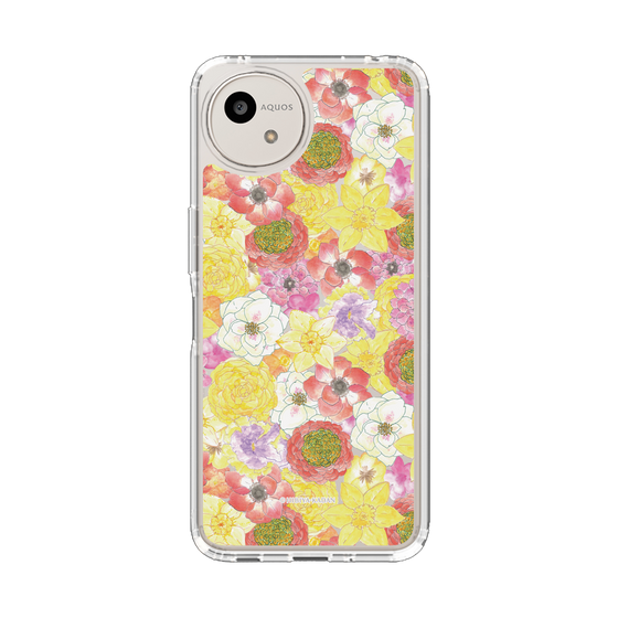 スリムプロテクションケース［ 日比谷花壇 - HarmonyinBloom - イエロー ］