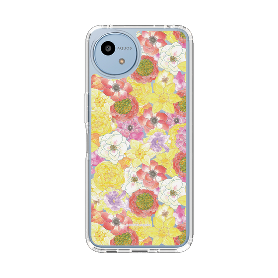 スリムプロテクションケース［ 日比谷花壇 - HarmonyinBloom - イエロー ］