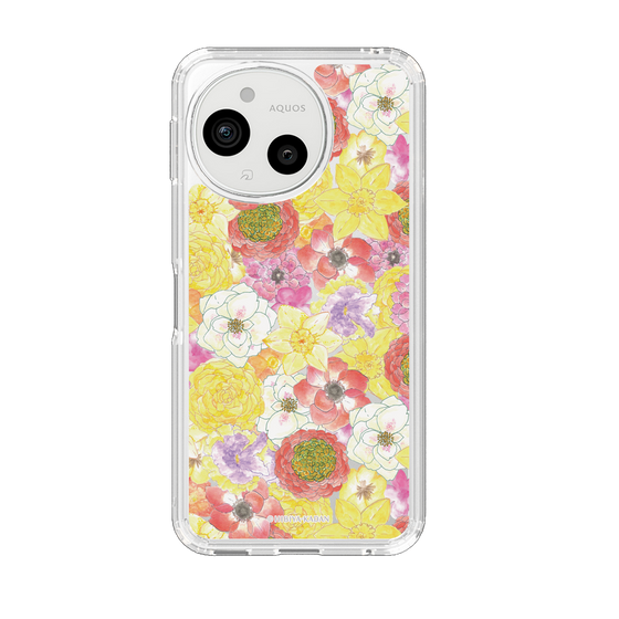 スリムプロテクションケース［ 日比谷花壇 - HarmonyinBloom - イエロー ］