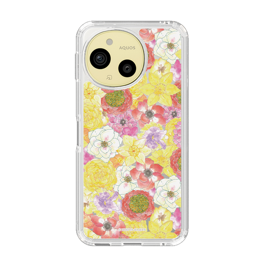 スリムプロテクションケース［ 日比谷花壇 - HarmonyinBloom - イエロー ］