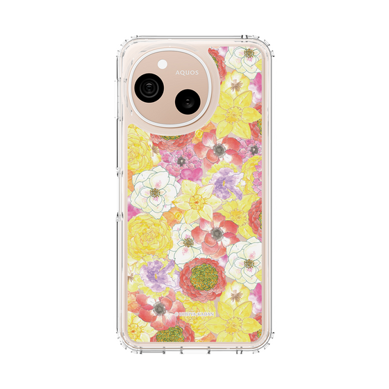 スリムプロテクションケース［ 日比谷花壇 - HarmonyinBloom - イエロー ］