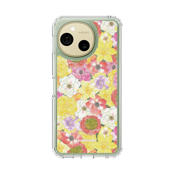 スリムプロテクションケース［ 日比谷花壇 - HarmonyinBloom - イエロー ］