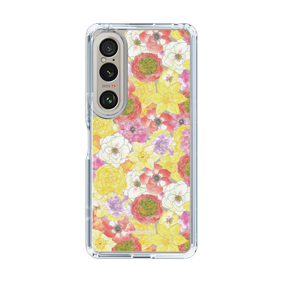 スリムプロテクションケース［ 日比谷花壇 - HarmonyinBloom - イエロー ］