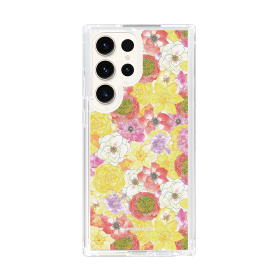 スリムプロテクションケース［ 日比谷花壇 - HarmonyinBloom - イエロー ］