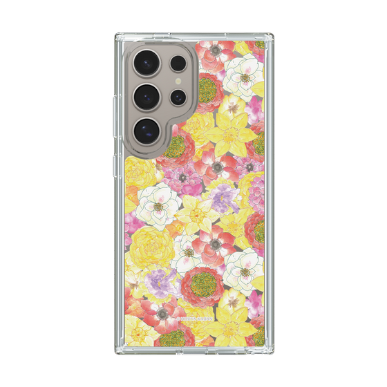 スリムプロテクションケース［ 日比谷花壇 - HarmonyinBloom - イエロー ］