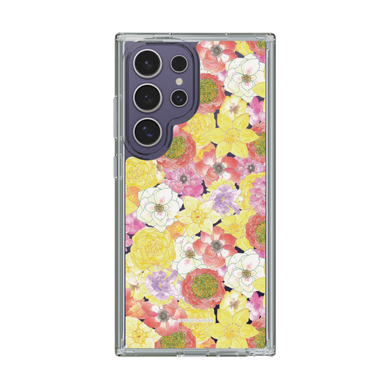 スリムプロテクションケース［ 日比谷花壇 - HarmonyinBloom - イエロー ］