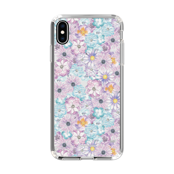 スリムプロテクションケース［ 日比谷花壇 - HarmonyinBloom - パープル ］