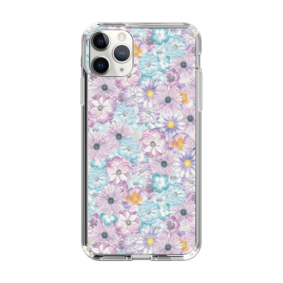 スリムプロテクションケース［ 日比谷花壇 - HarmonyinBloom - パープル ］
