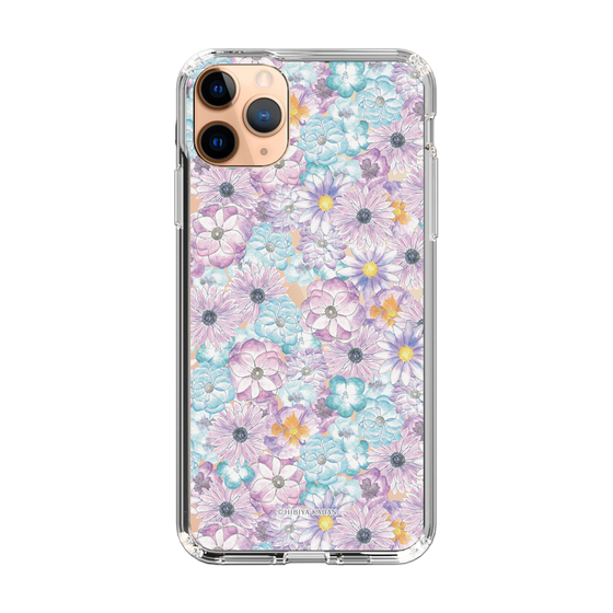 スリムプロテクションケース［ 日比谷花壇 - HarmonyinBloom - パープル ］