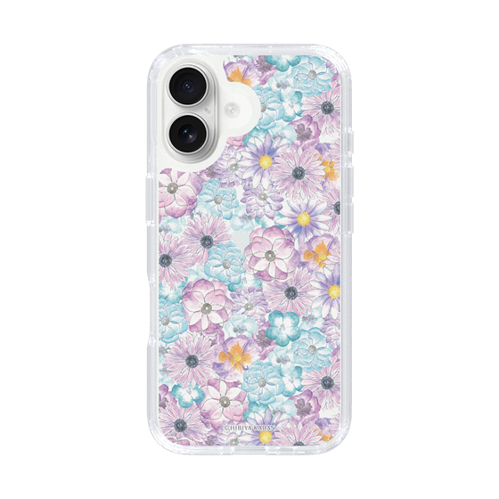 スリムプロテクションケース［ 日比谷花壇 - HarmonyinBloom - パープル ］