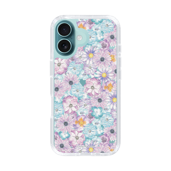 スリムプロテクションケース［ 日比谷花壇 - HarmonyinBloom - パープル ］