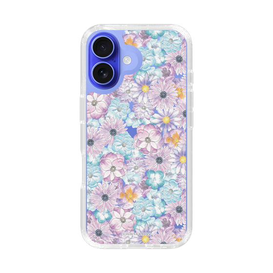 スリムプロテクションケース［ 日比谷花壇 - HarmonyinBloom - パープル ］