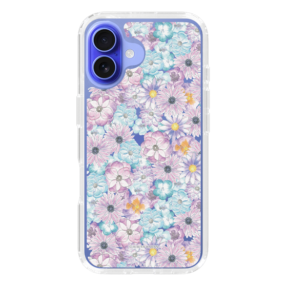 スリムプロテクションケース［ 日比谷花壇 - HarmonyinBloom - パープル ］
