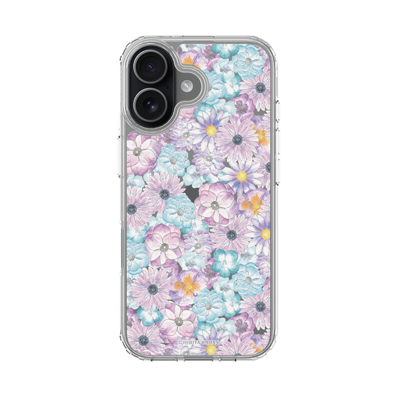 スリムプロテクションケース［ 日比谷花壇 - HarmonyinBloom - パープル ］