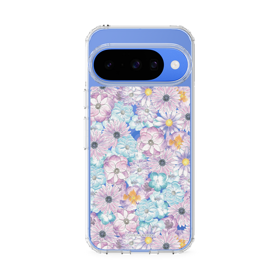 スリムプロテクションケース［ 日比谷花壇 - HarmonyinBloom - パープル ］