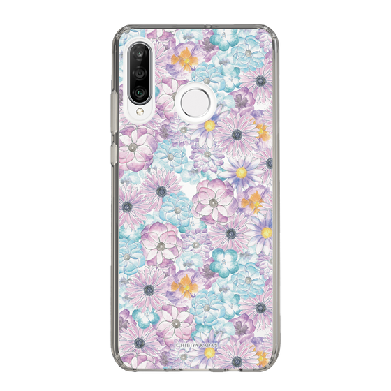 スリムプロテクションケース［ 日比谷花壇 - HarmonyinBloom - パープル ］